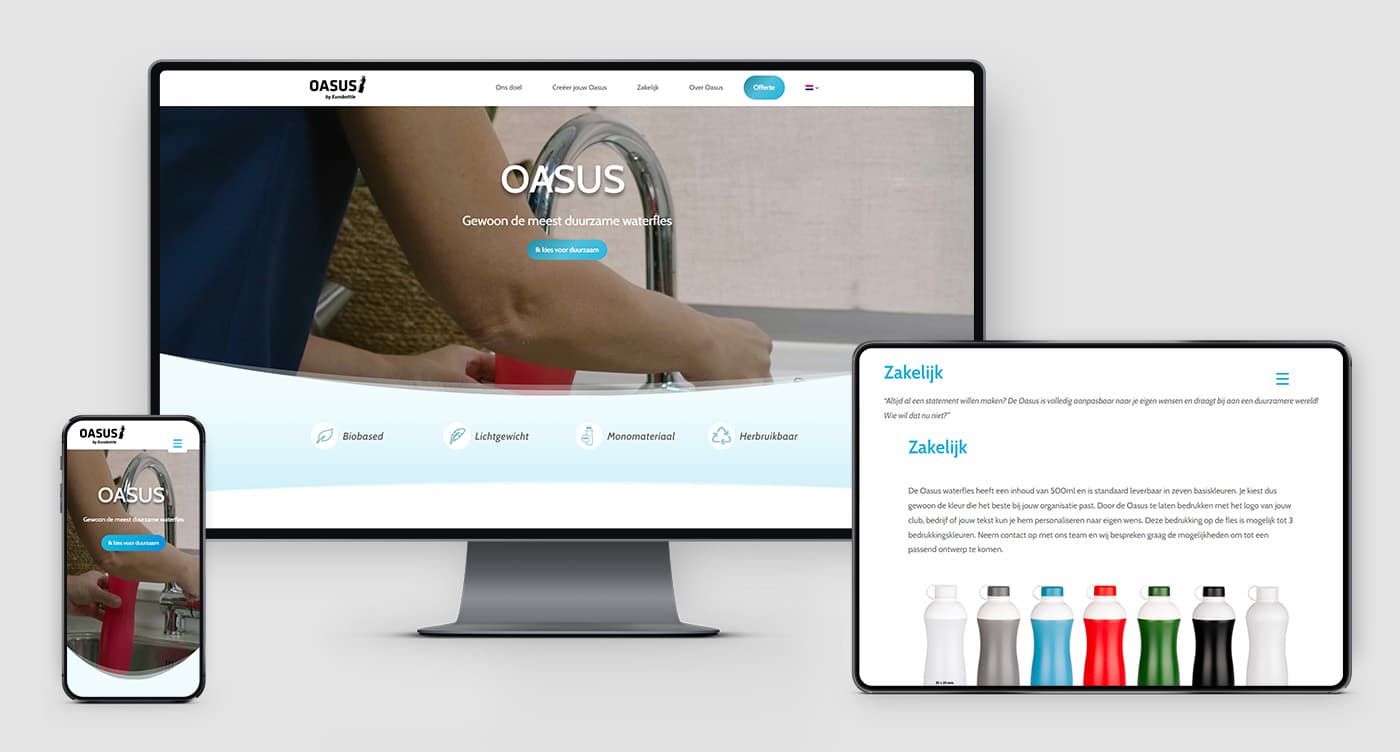Mockup Oasus website